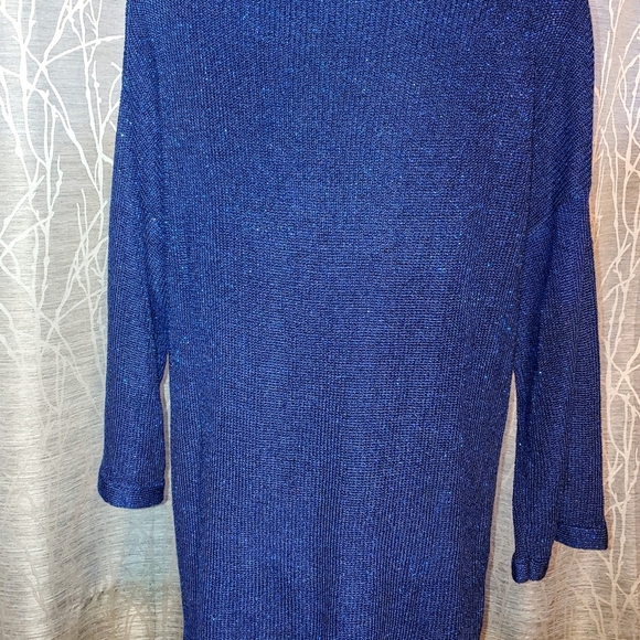 Westport Sparkle Blue Cross Neck Tunic - Picture 5 of 7